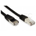 Patchcord S/FTP kat.6 PiMF kabel sieciowy LAN 2x RJ45 linka czarny 3m VALUE