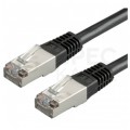 Patchcord S/FTP kat.6 PiMF kabel sieciowy LAN 2x RJ45 linka czarny 3m VALUE