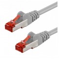 Patchcord S/FTP kat.6 PiMF kabel sieciowy LAN 2x RJ45 linka szary 0,25m Goobay