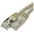 Patchcord S/FTP kat.6 PiMF kabel sieciowy LAN 2x RJ45 linka szary 1m VALUE