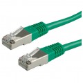 Patchcord S/FTP kat.6 PiMF kabel sieciowy LAN 2x RJ45 linka zielony 1,5m VALUE