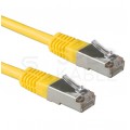 Patchcord S/FTP kat.6 PiMF kabel sieciowy LAN 2x RJ45 linka żółty 1,5m VALUE