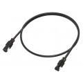 Patchcord S/FTP kat.6A LSOH kabel sieciowy LAN 2x RJ45 czarny z obrotowych klipsem identyfikacyjnym 0,5m WireArte MagicTouch