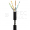 Patchcord S/FTP kat.6A PiMF kabel sieciowy LAN 2x RJ45 linka LSOH czarny 2m NEKU