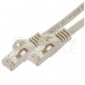 Patchcord S/FTP kat.6A PiMF kabel sieciowy LAN 2x RJ45 linka LSOH szary 2m NEKU