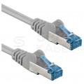 Patchcord S/FTP kat.6A PiMF kabel sieciowy LAN 2x RJ45 linka LSOH szary 3m GOOBAY