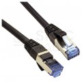 Patchcord S/FTP kat.6A PiMF kabel sieciowy LAN 2x RJ45 linka PoE czarny 10m VALUE