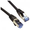 Patchcord S/FTP kat.6A PiMF kabel sieciowy LAN 2x RJ45 linka PoE czarny 15m