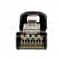 Patchcord S/FTP kat.6A PiMF kabel sieciowy LAN 2x RJ45 linka PoE czarny 3m NEKU