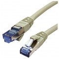 Patchcord S/FTP kat.6A PiMF kabel sieciowy LAN 2x RJ45 linka PoE szary 15m
