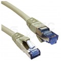 Patchcord S/FTP kat.6A PiMF kabel sieciowy LAN 2x RJ45 linka PoE szary 15m VALUE