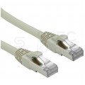 Patchcord S/FTP kat.6A PiMF kabel sieciowy LAN 2x RJ45 linka PoE szary 2m GT NETWORKS