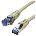 Patchcord S/FTP kat.6A PiMF kabel sieciowy LAN 2x RJ45 linka PoE szary 5m