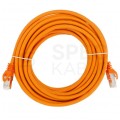 Patchcord S/FTP kat.7 PiMF kabel sieciowy LAN 2x RJ45 linka LSOH pomarańczowy 10m NEKU