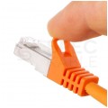 Patchcord S/FTP kat.7 PiMF kabel sieciowy LAN 2x RJ45 linka LSOH pomarańczowy 15m NEKU