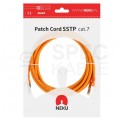 Patchcord S/FTP kat.7 PiMF kabel sieciowy LAN 2x RJ45 linka LSOH pomarańczowy 2m NEKU