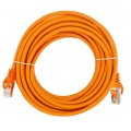 Patchcord S/FTP kat.7 PiMF kabel sieciowy LAN 2x RJ45 linka PoE pomarańczowy 10m