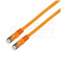 Patchcord S/FTP kat.7 PiMF kabel sieciowy LAN 2x RJ45 linka PoE pomarańczowy 10m NEKU