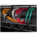 Patchcord S/FTP kat.7 PiMF kabel sieciowy LAN 2x RJ45 linka PoE pomarańczowy 1m