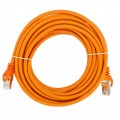 Patchcord S/FTP kat.7 PiMF kabel sieciowy LAN 2x RJ45 linka PoE pomarańczowy 7,5m