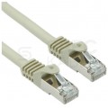 Patchcord S/FTP kat.7 PiMF kabel sieciowy LAN 2x RJ45 linka PoE szary 0,5m