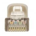 Patchcord S/FTP kat.7 PiMF kabel sieciowy LAN 2x RJ45 linka PoE szary 0,5m NEKU
