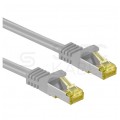 Patchcord S/FTP kat.7 PiMF kabel sieciowy LAN 2x RJ45 linka PoE szary 30m Goobay