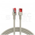 Patchcord S/FTP linka Kat.6 LSOH 3m szary