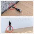 Patchcord S/STP kat.7 kabel sieciowy LAN 2x RJ45 płaski linka PoE czarny 2m UNITEK