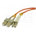 Patchcord światłowodowy FO MM LC-SC duplex 50/125 OM2 2m NEKU
