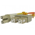 Patchcord światłowodowy FO MM LC-SC duplex 50/125 OM2 2m NEKU