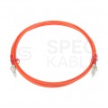 Patchcord światłowodowy FO MM LC/UPC-LC/UPC duplex 50/125 OM2 2.0mm pomarańczowy 1m PFOT