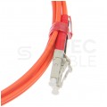 Patchcord światłowodowy FO MM LC/UPC-LC/UPC duplex 50/125 OM2 2.0mm pomarańczowy 3m PFOT