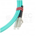 Patchcord światłowodowy FO MM LC/UPC-LC/UPC duplex 50/125 OM3 2.8mm aqua 1m PFOT