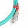 Patchcord światłowodowy FO MM LC/UPC-LC/UPC duplex 50/125 OM3 2.8mm aqua 5m PFOT