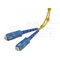 Patchcord światłowodowy FO SM LC-SC duplex 9/125 1m NEKU