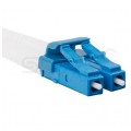 Patchcord światłowodowy FO SM LC/UPC-LC/UPC duplex 3mm LSZH G657A1 9/125 żółty 2m LANBERG