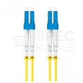 Patchcord światłowodowy FO SM LC/UPC-LC/UPC duplex 3mm LSZH G657A1 9/125 żółty 3m LANBERG