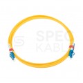 Patchcord światłowodowy FO SM LC/UPC-LC/UPC duplex 9/125 G.657A1 2.8mm LSZH żółty 1m PFOT