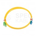 Patchcord światłowodowy FO SM LC/UPC-SC/APC duplex 9/125 G.657A1 2.8mm LSZH żółty 1m PFOT