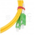 Patchcord światłowodowy FO SM LC/UPC-SC/APC duplex 9/125 G.657A1 2.8mm LSZH żółty 1m PFOT