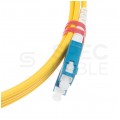 Patchcord światłowodowy FO SM LC/UPC-SC/UPC duplex 9/125 G.657A1 2.8mm LSZH żółty 1m PFOT