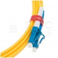 Patchcord światłowodowy FO SM LC/UPC-SC/UPC duplex 9/125 G.657A1 2.8mm LSZH żółty 3m PFOT