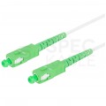 Patchcord światłowodowy FO SM SC/APC-SC/APC simplex 9/125 G.657A2 2,5m biały LANBERG
