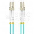 Patchcord światłowodowy MM LC/UPC-LC/UPC duplex 3mm OM3 aqua 3m LANBERG