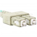 Patchcord światłowodowy MM SC/UPC-SC/UPC duplex 3mm OM4 magenta 1m LANBERG