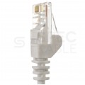 Patchcord UTP kat.5e kabel sieciowy LAN 2x RJ45 kątowy linka biały 3m