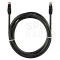 Patchcord UTP kat.5e kabel sieciowy LAN 2x RJ45 linka czarny 0,25m NEKU