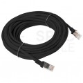 Patchcord UTP kat.5e kabel sieciowy LAN 2x RJ45 linka czarny 10m LANBERG