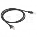 Patchcord UTP kat.5e kabel sieciowy LAN 2x RJ45 linka czarny 1m LANBERG